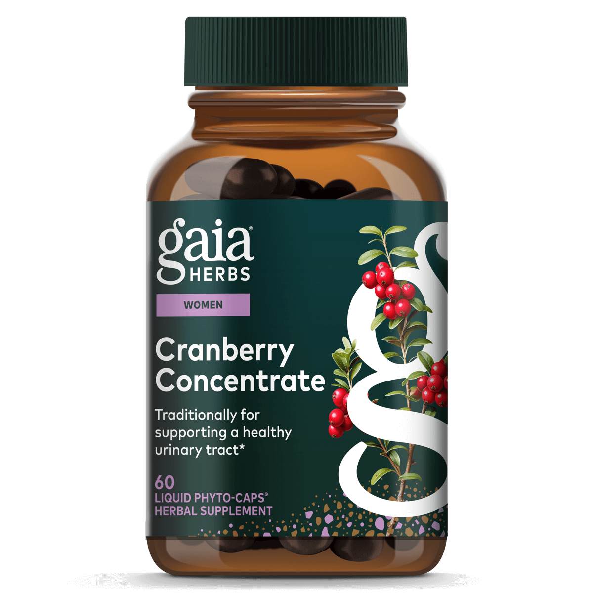 Gaia Herbs Cranberry Concentrate - 60 ct - front package image