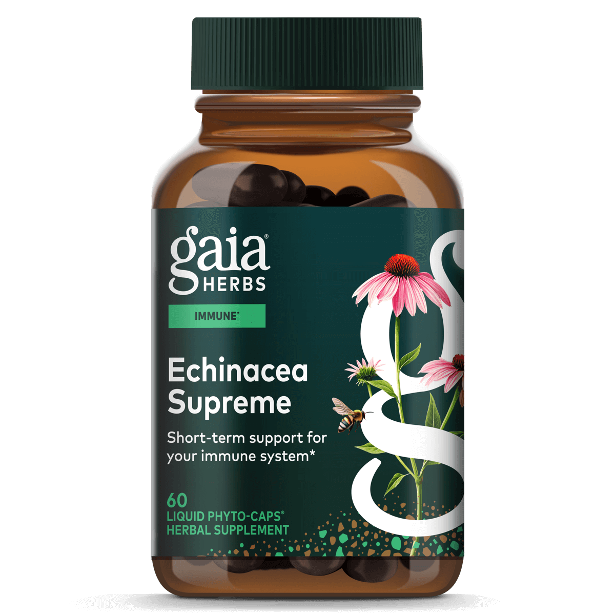 Gaia Herbs Echinacea Supreme - 60 ct - front package image