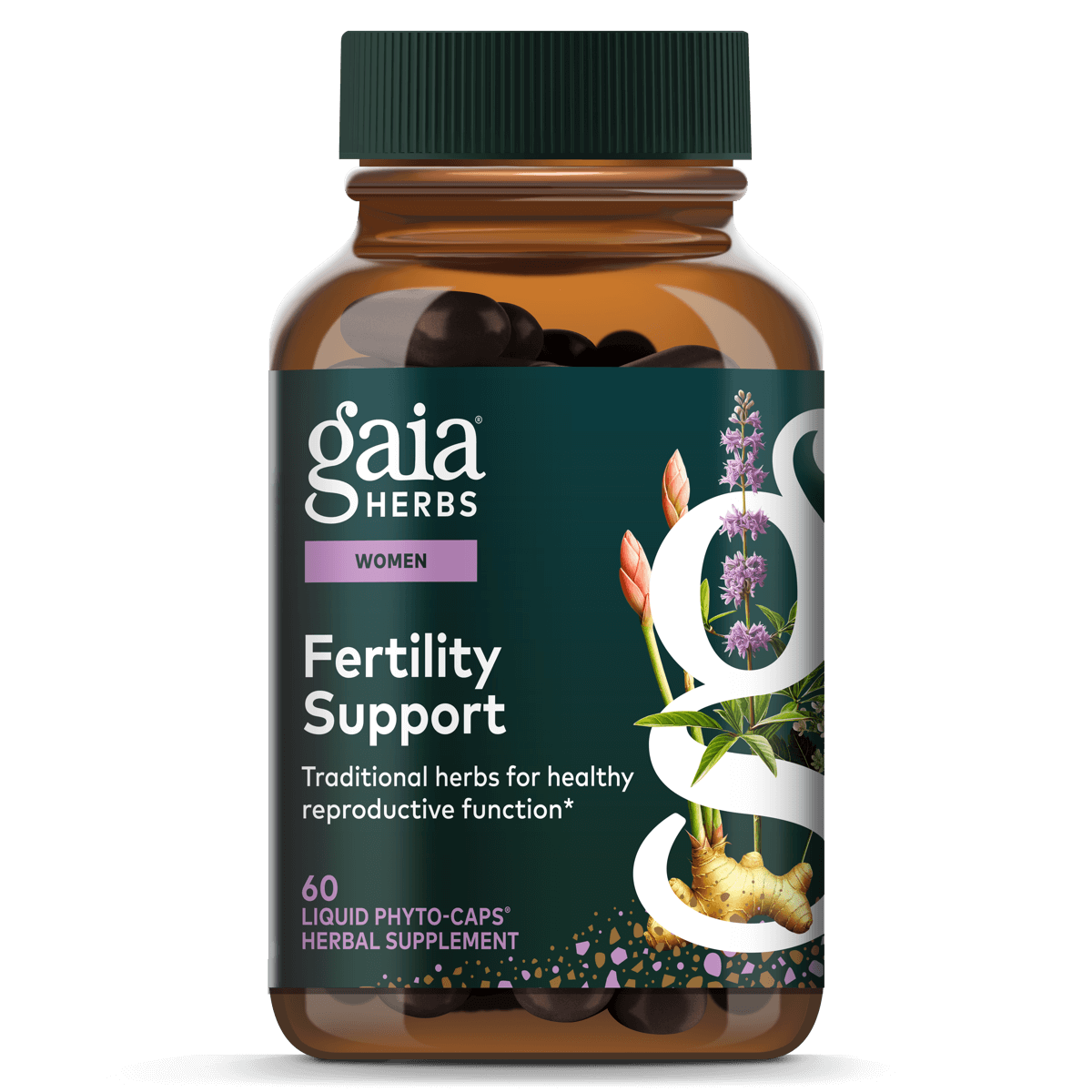 Gaia Herbs Fertility Support - 60 ct - front package image