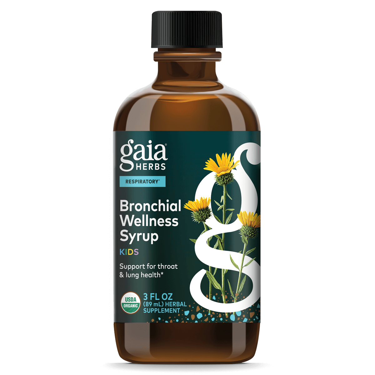 Gaia Herbs GaiaKids® Bronchial Wellness Syrup - 3 oz - front package image