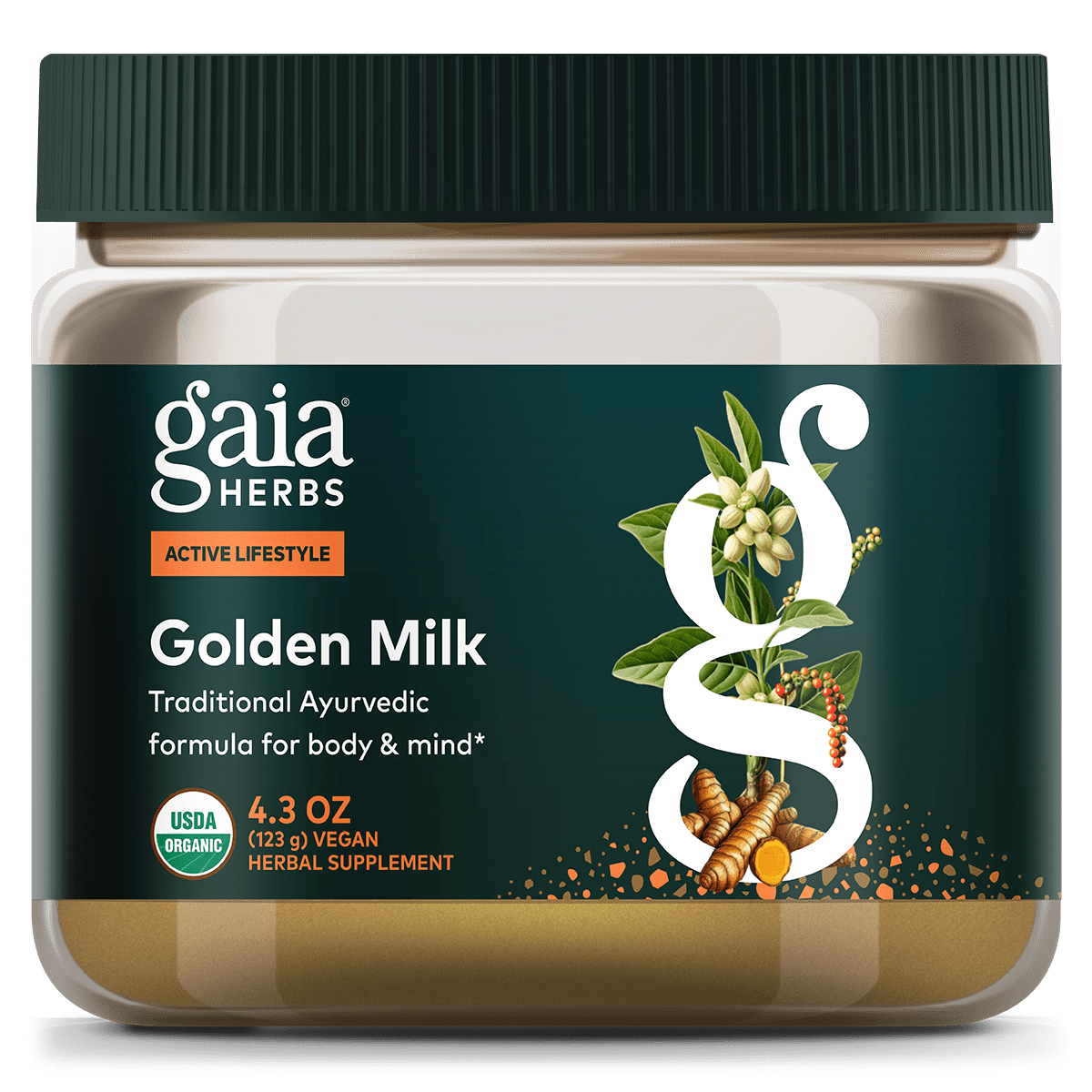 Gaia Herbs Golden Milk - 4.3 oz - front package image