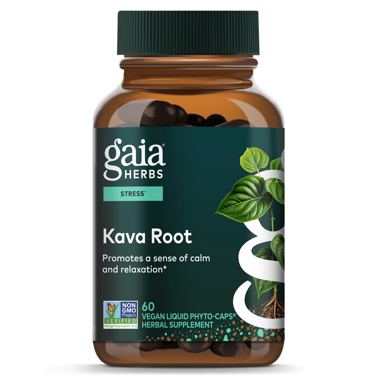 Gaia Herbs Kava Root - 60 ct - front package image