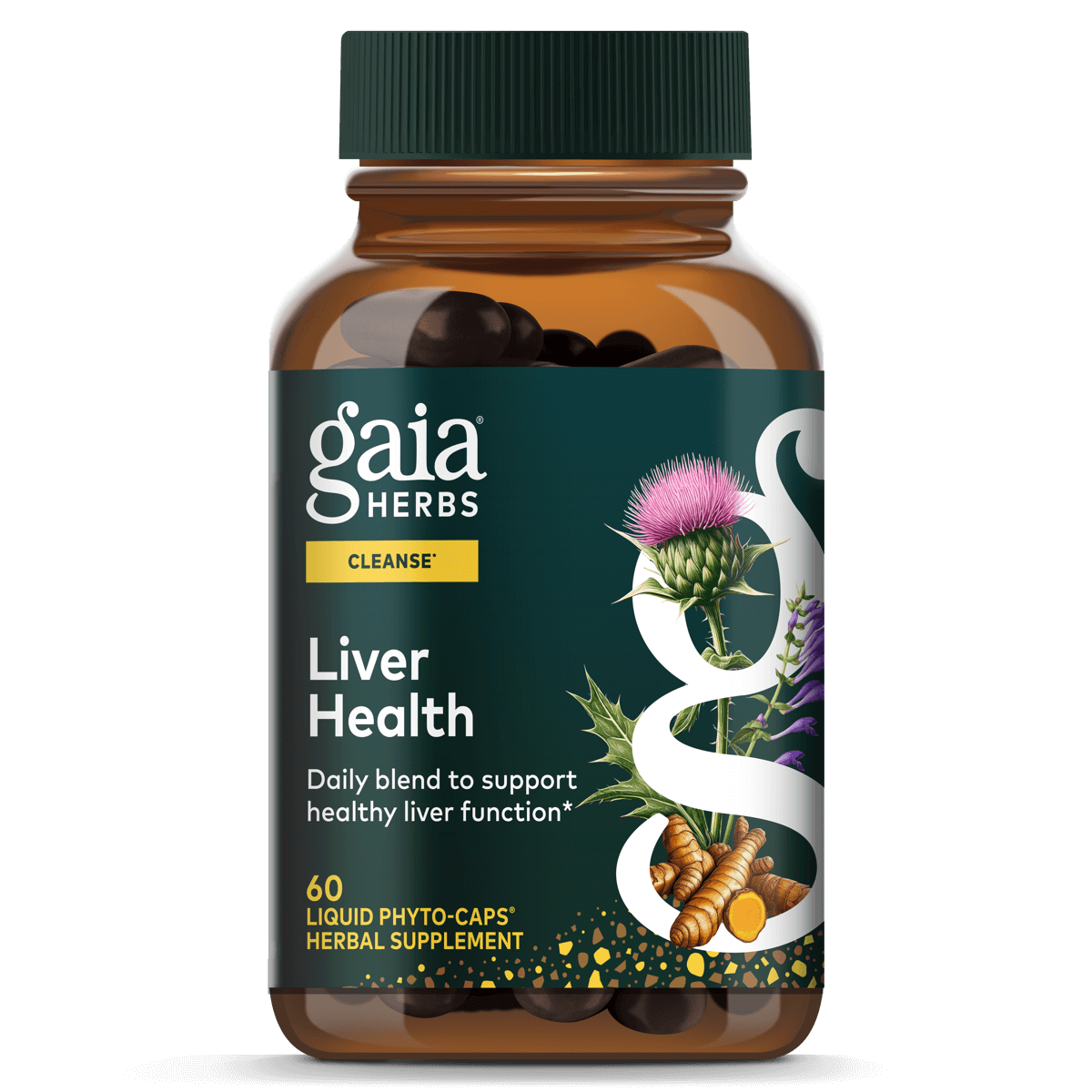 Gaia Herbs Liver Health - 60 ct - front package image