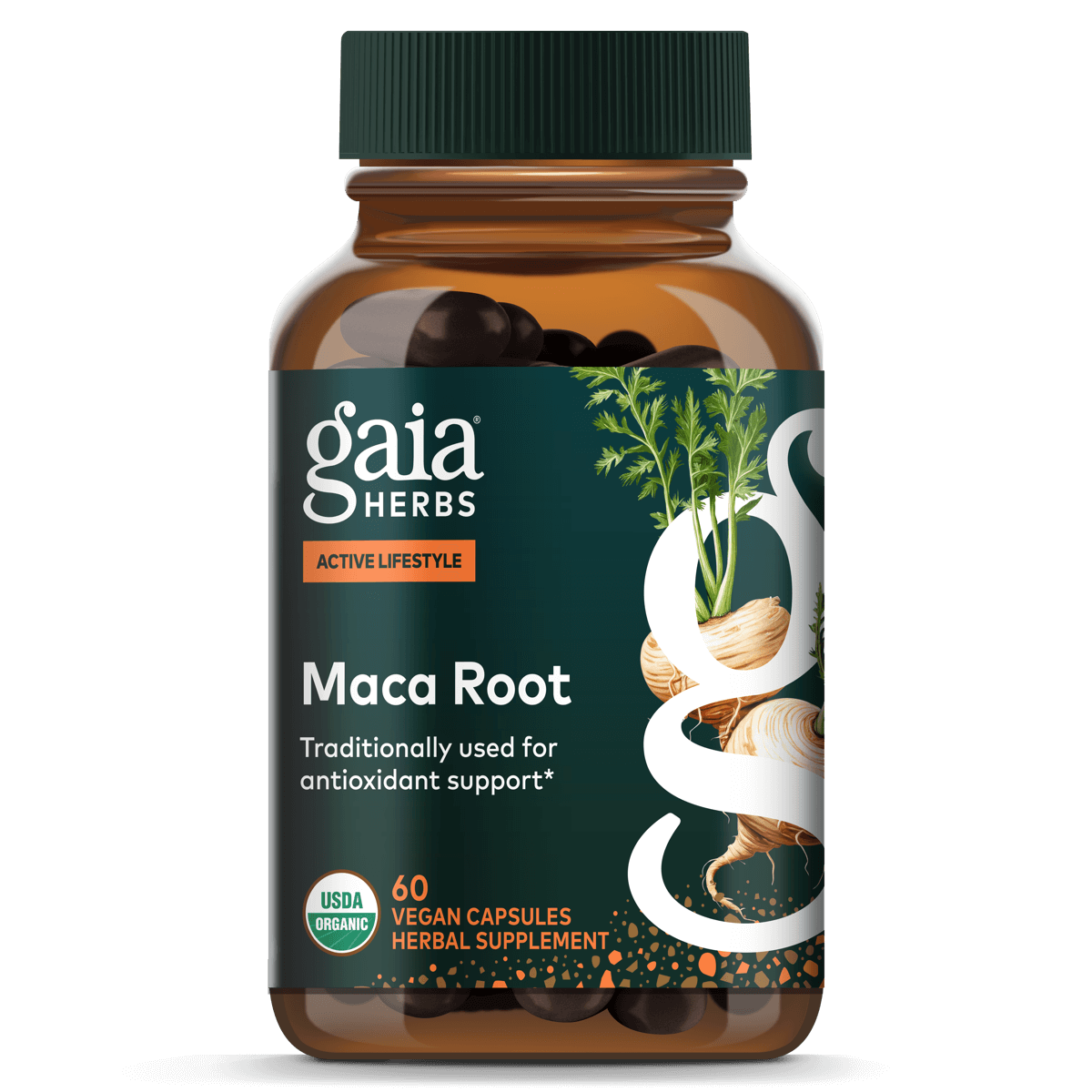 Gaia Herbs Maca Root - 60 ct - front package image