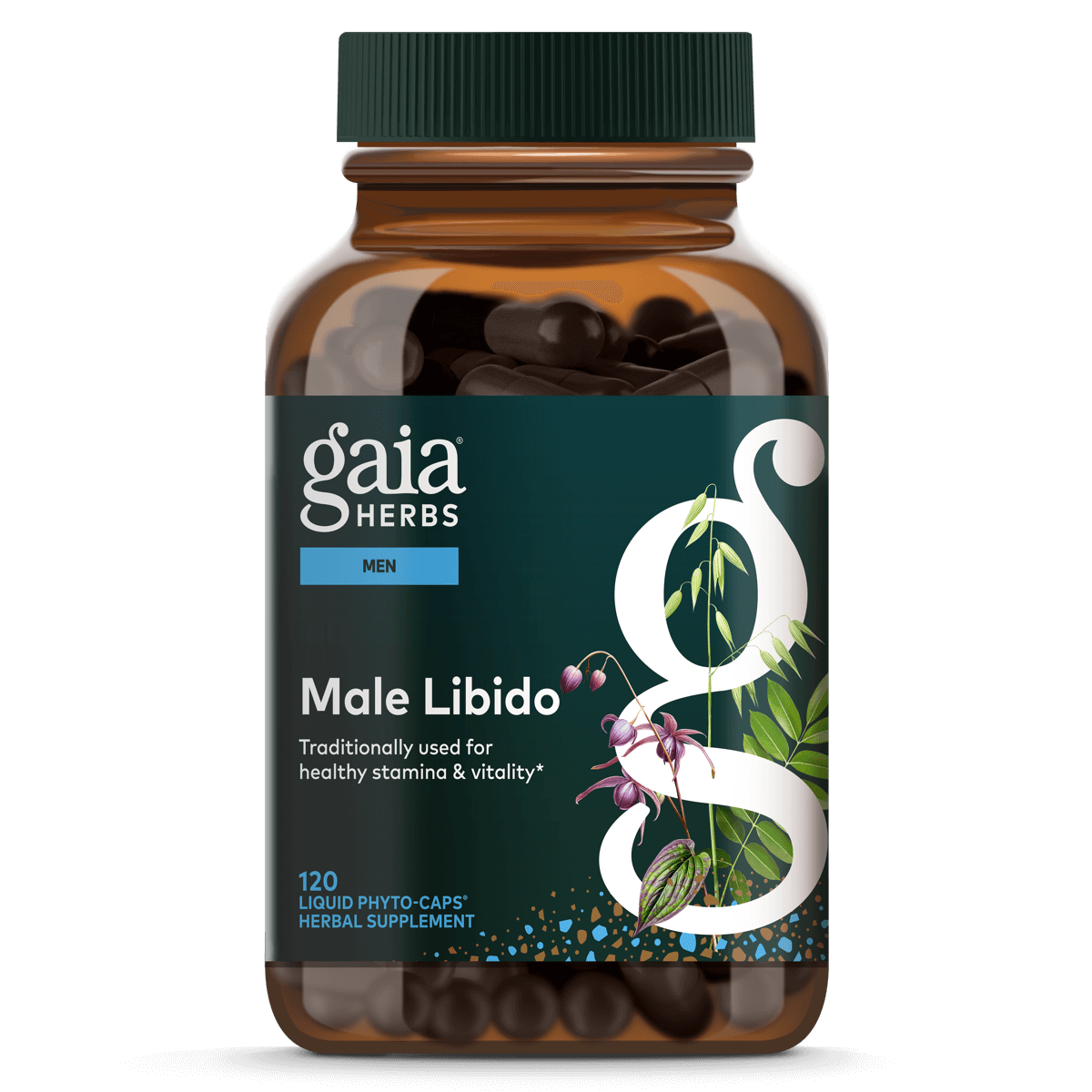 Gaia Herbs Male Libido - 120 ct - front package image