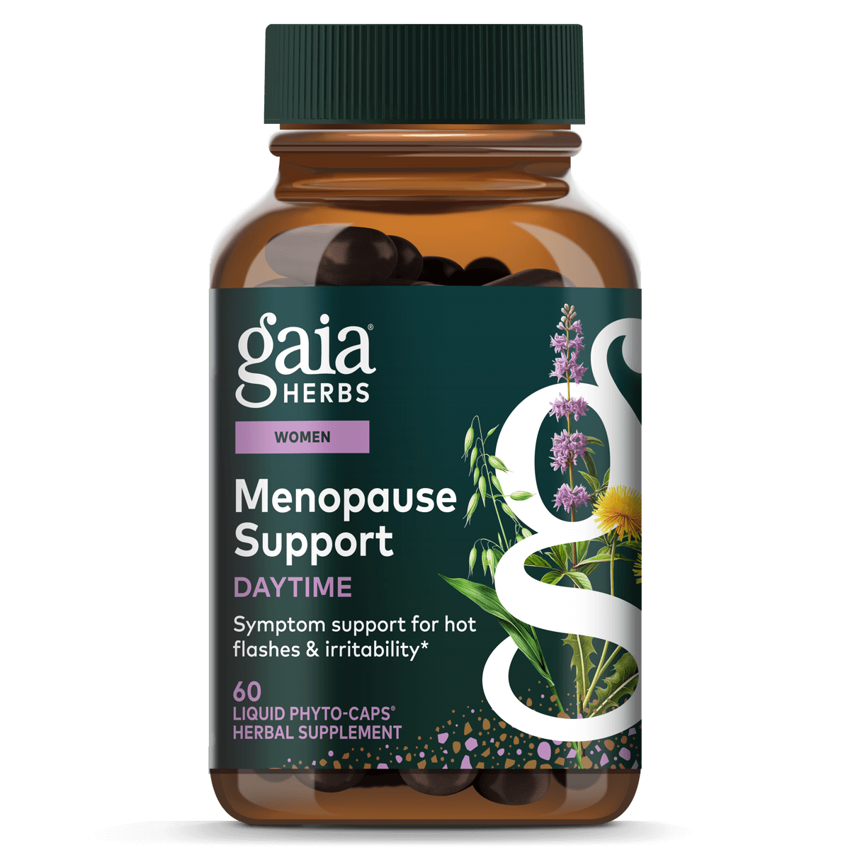 Gaia Herbs Menopause Support Daytime - 60 ct - front package image