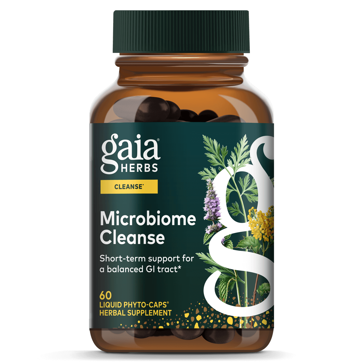 Gaia Herbs Microbiome Cleanse - 60 ct - front package image