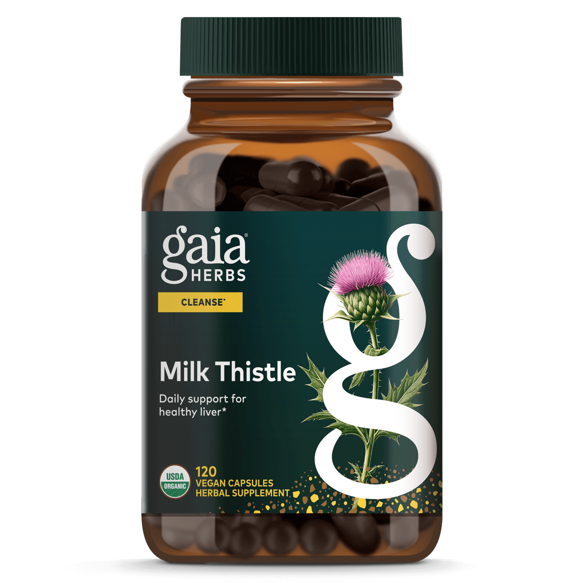 Gaia Herbs Milk Thistle - 120 ct - front package image