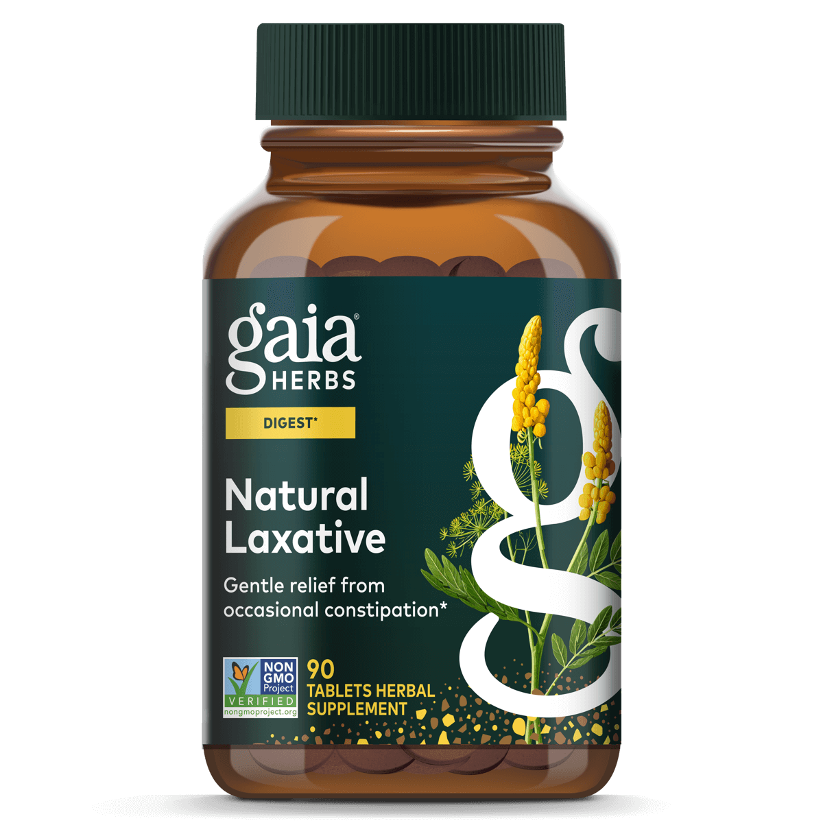 Gaia Herbs Natural Laxative - 90 ct - front package image