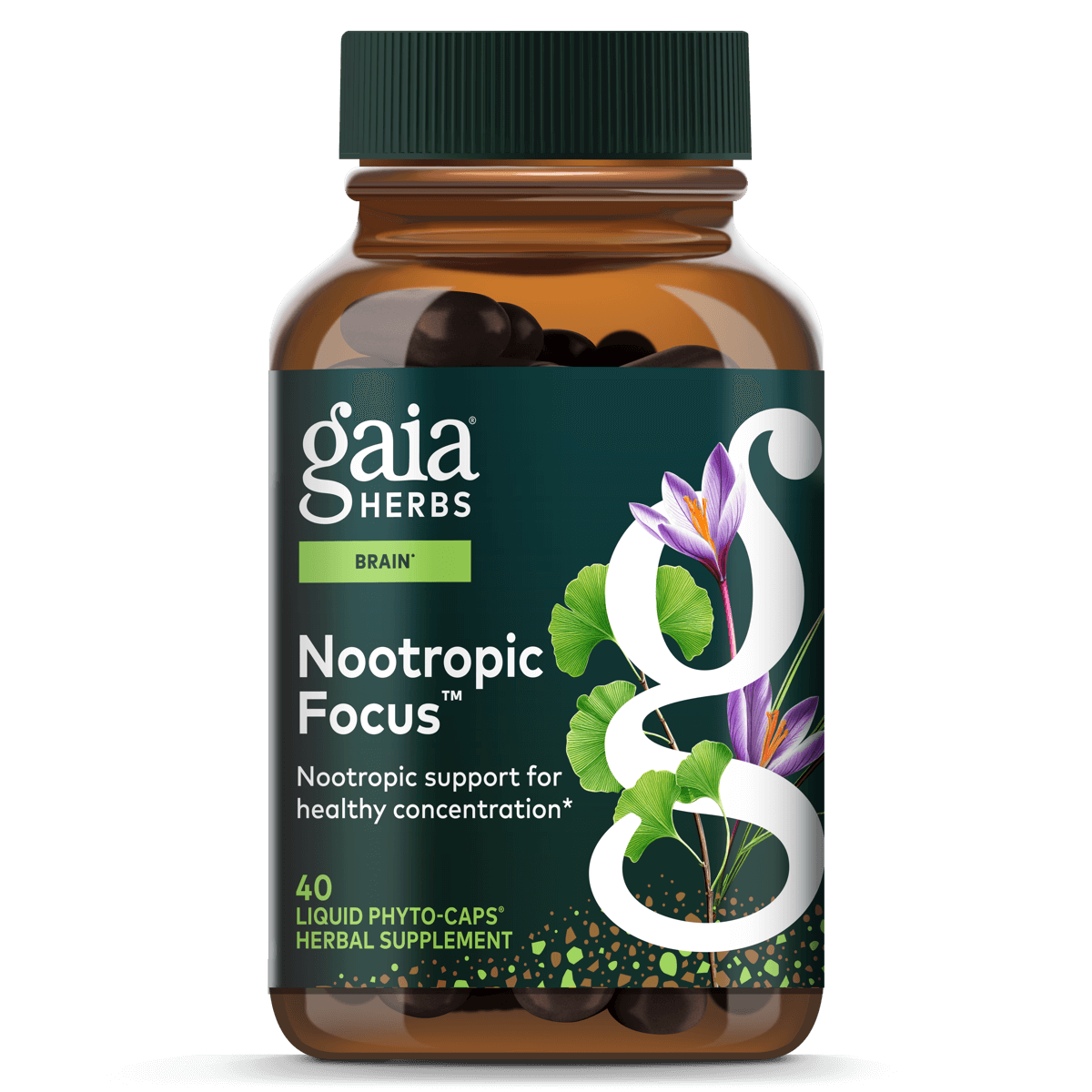 Gaia Herbs Nootropic Focus™ - 40 ct - front package image