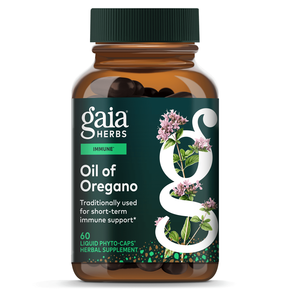 Gaia Herbs Oil of Oregano - 60 ct - front package image