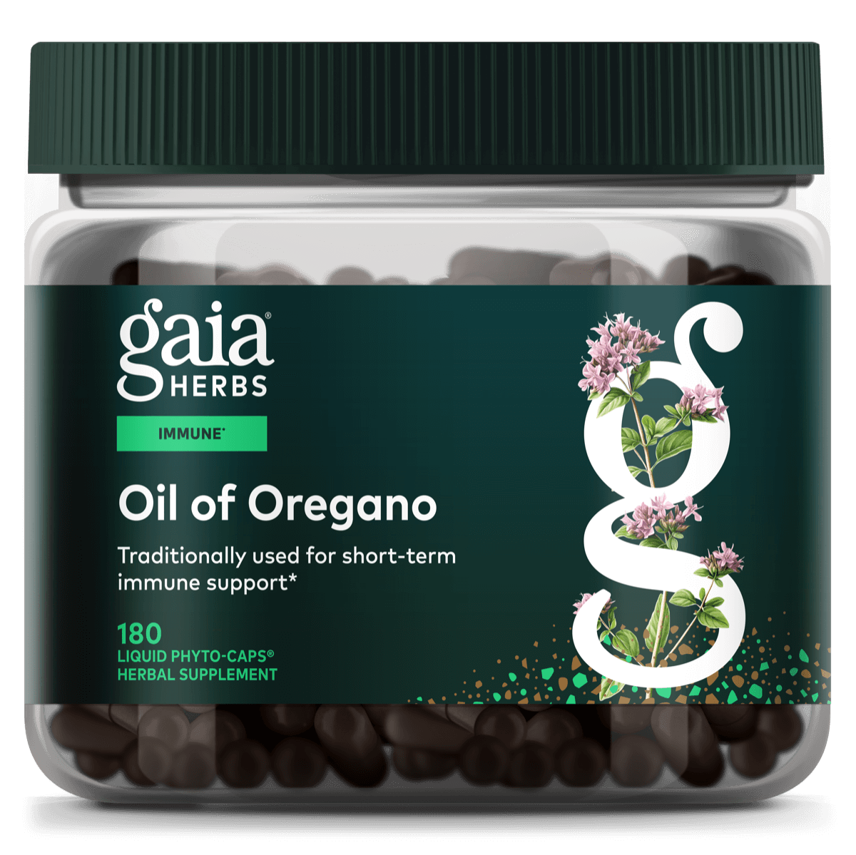 Gaia Herbs Oil of Oregano - 180 ct - front package image
