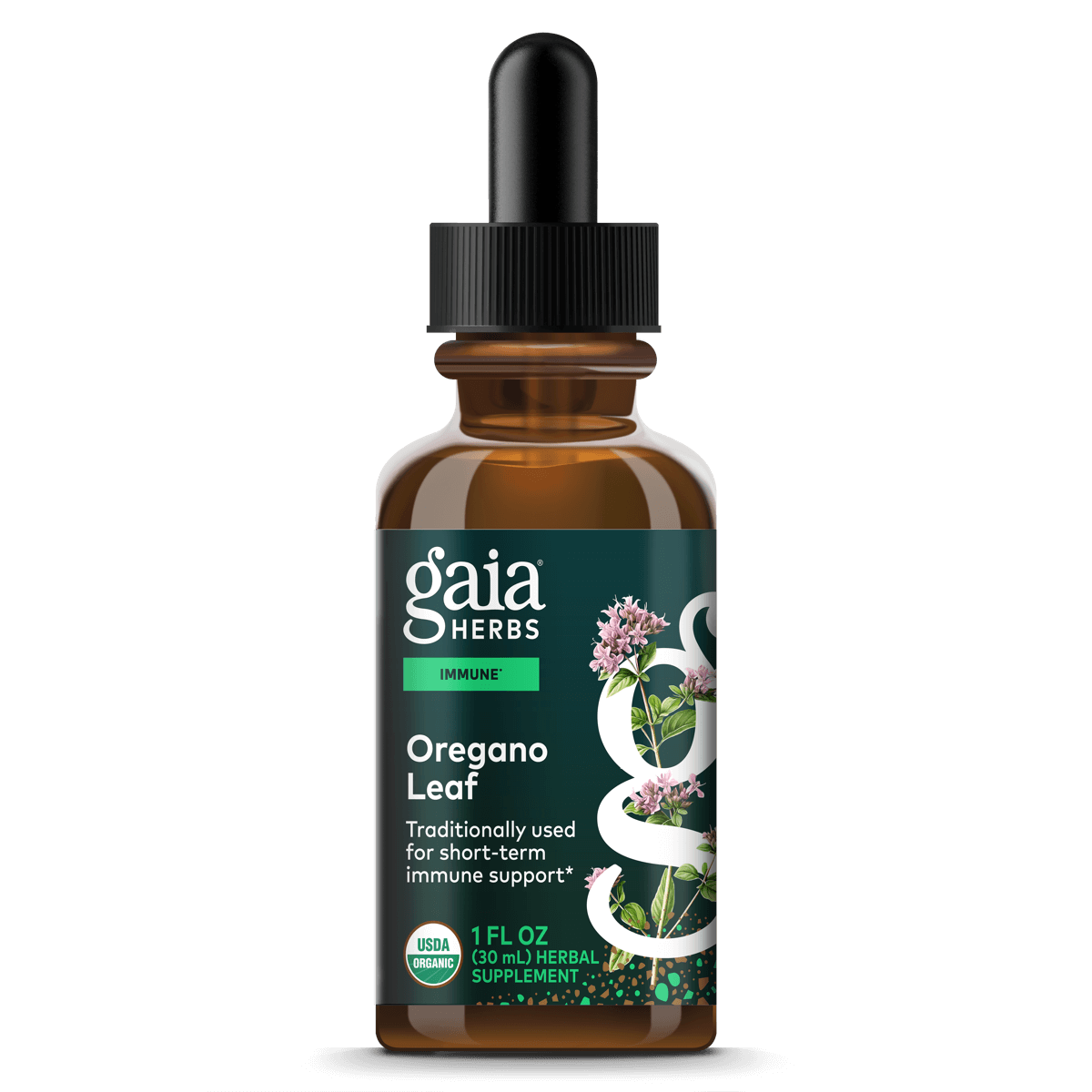 Gaia Herbs Oregano Leaf * - 1 oz - front package image