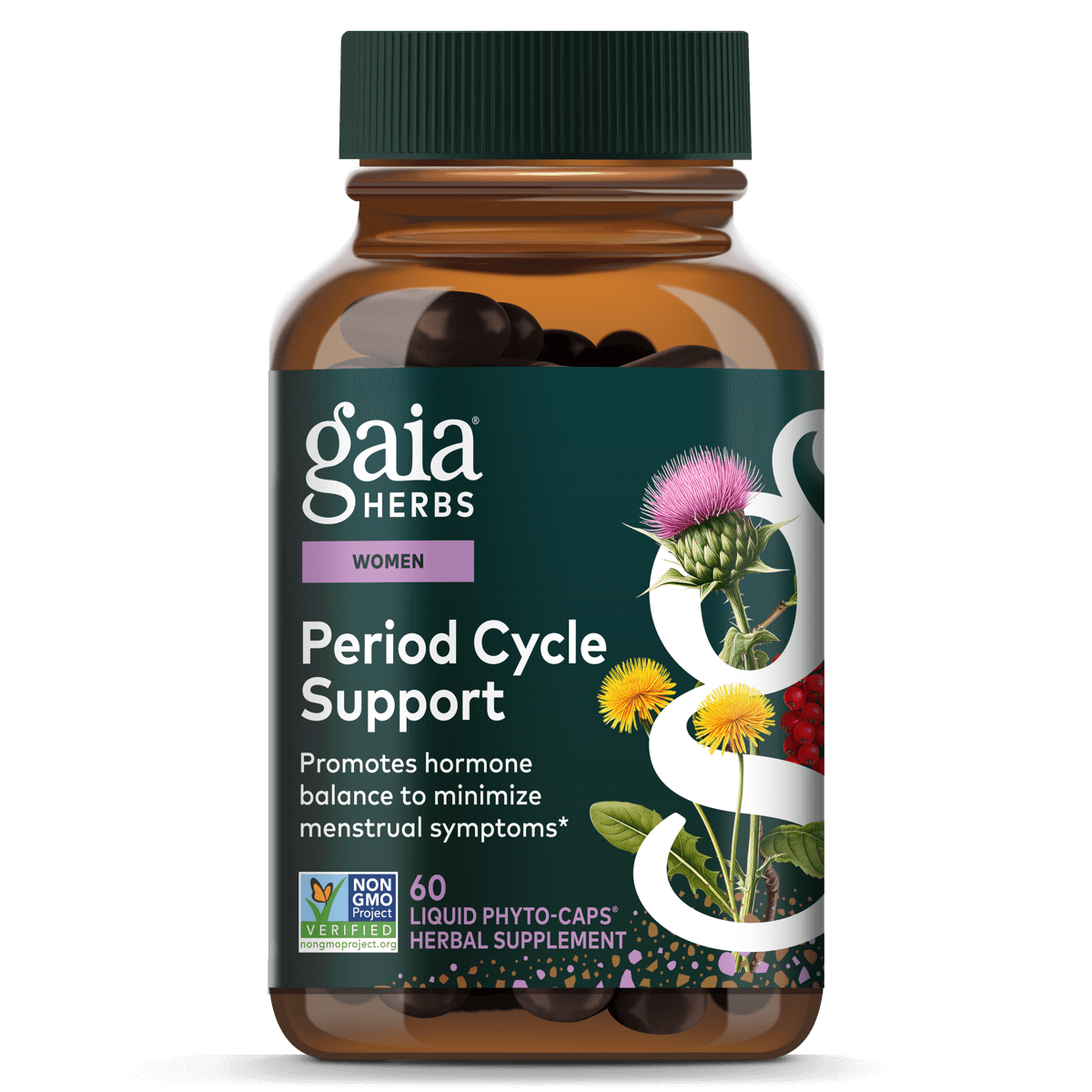 Gaia Herbs Period Cycle Support - 60 ct - front package image