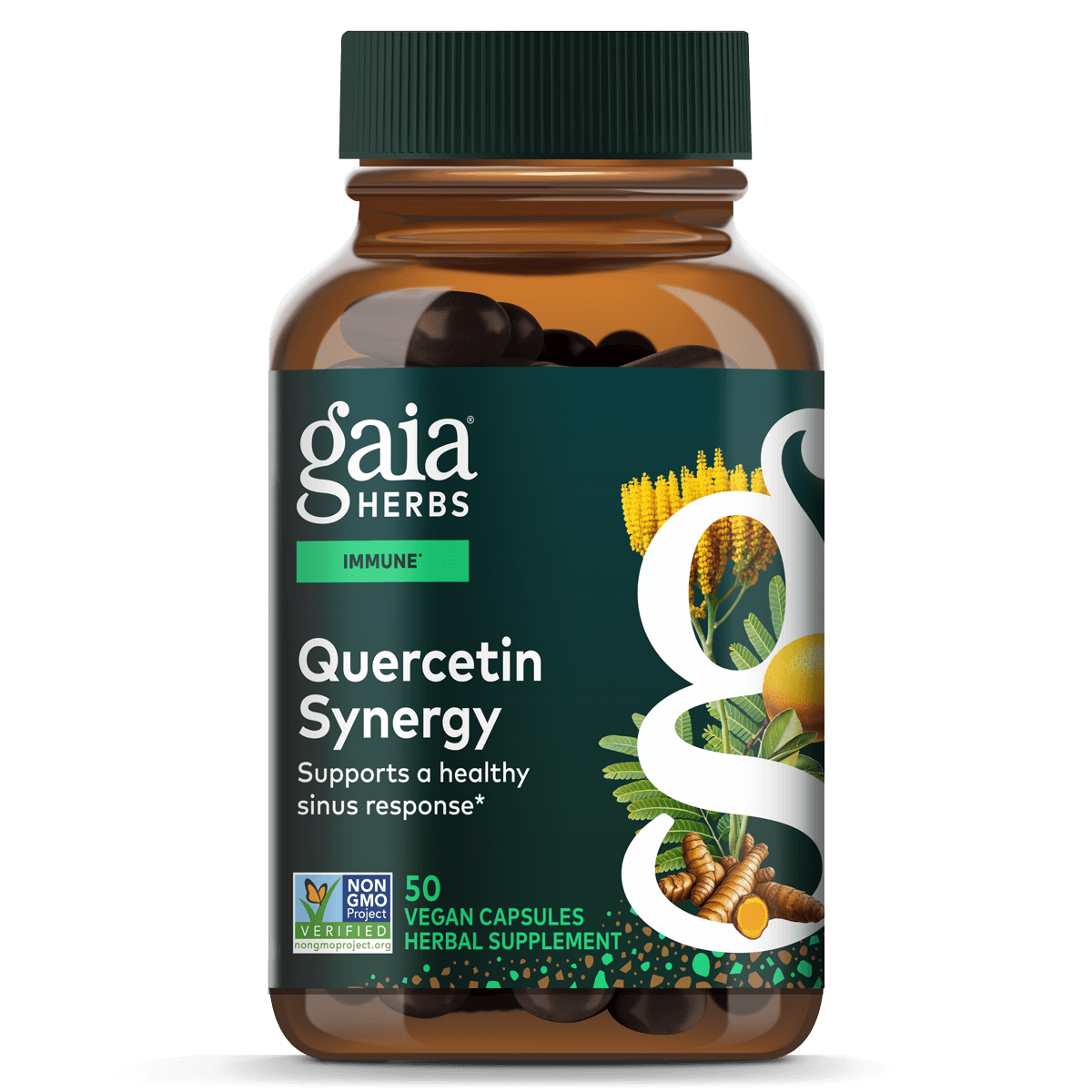 Gaia Herbs Quercetin Synergy - 50 ct - front package image