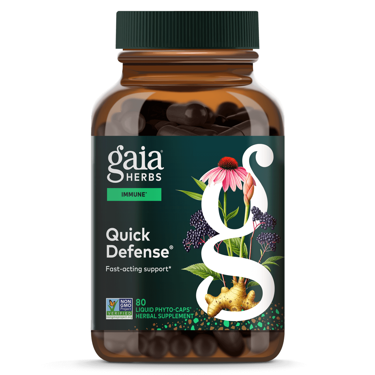 Gaia Herbs Quick Defense® - 80 ct - front package image