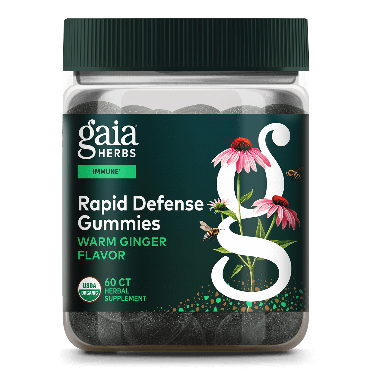 Gaia Herbs Immune Rapid Defense Gummies - 60 ct - front package image