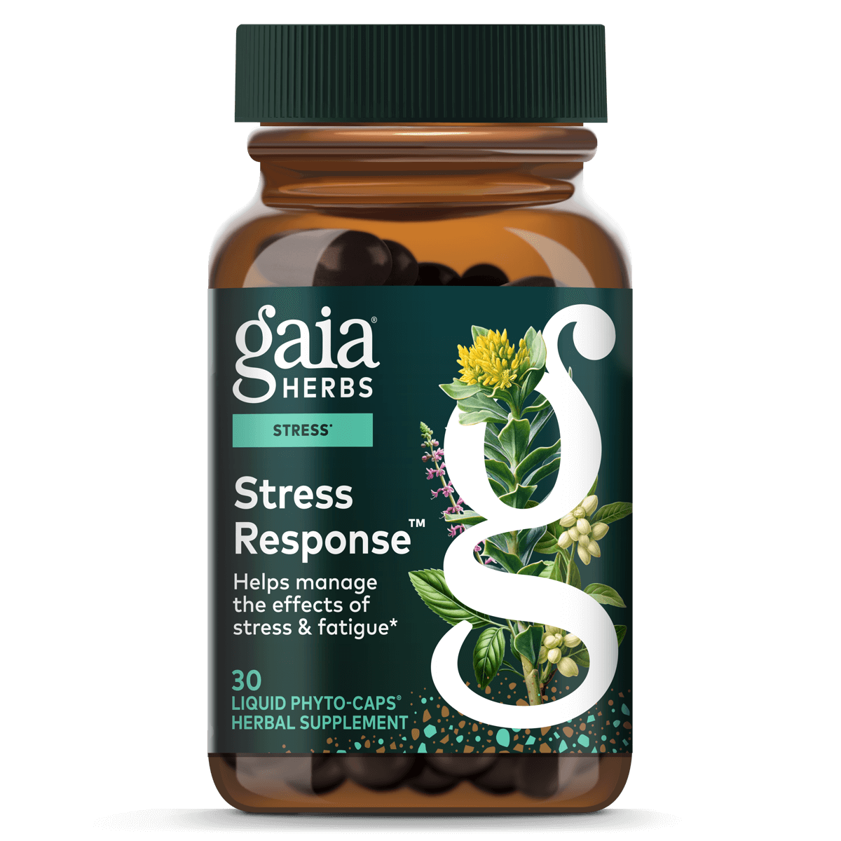 Gaia Herbs Stress Response® - 30 ct - front package image