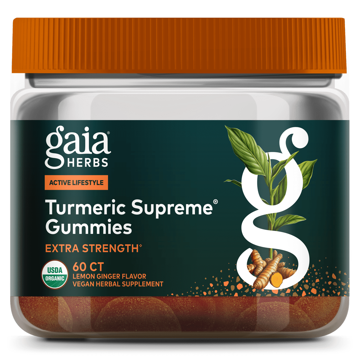 Gaia Herbs Turmeric Supreme® Extra Strength Gummies - 60 ct - front package image