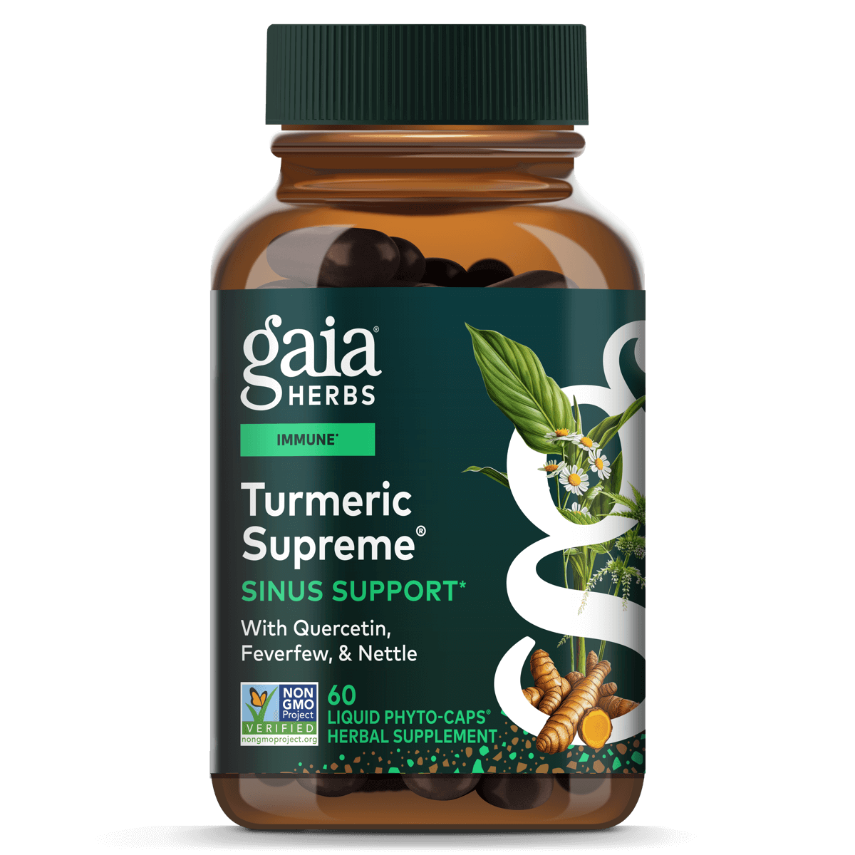 Gaia Herbs Turmeric Supreme® Sinus Support - 60 ct - front package image