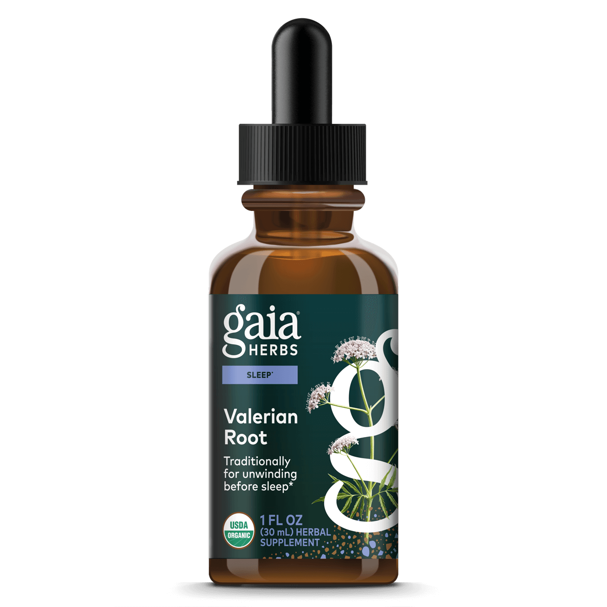 Gaia Herbs Valerian Root * - 1 oz - front package image