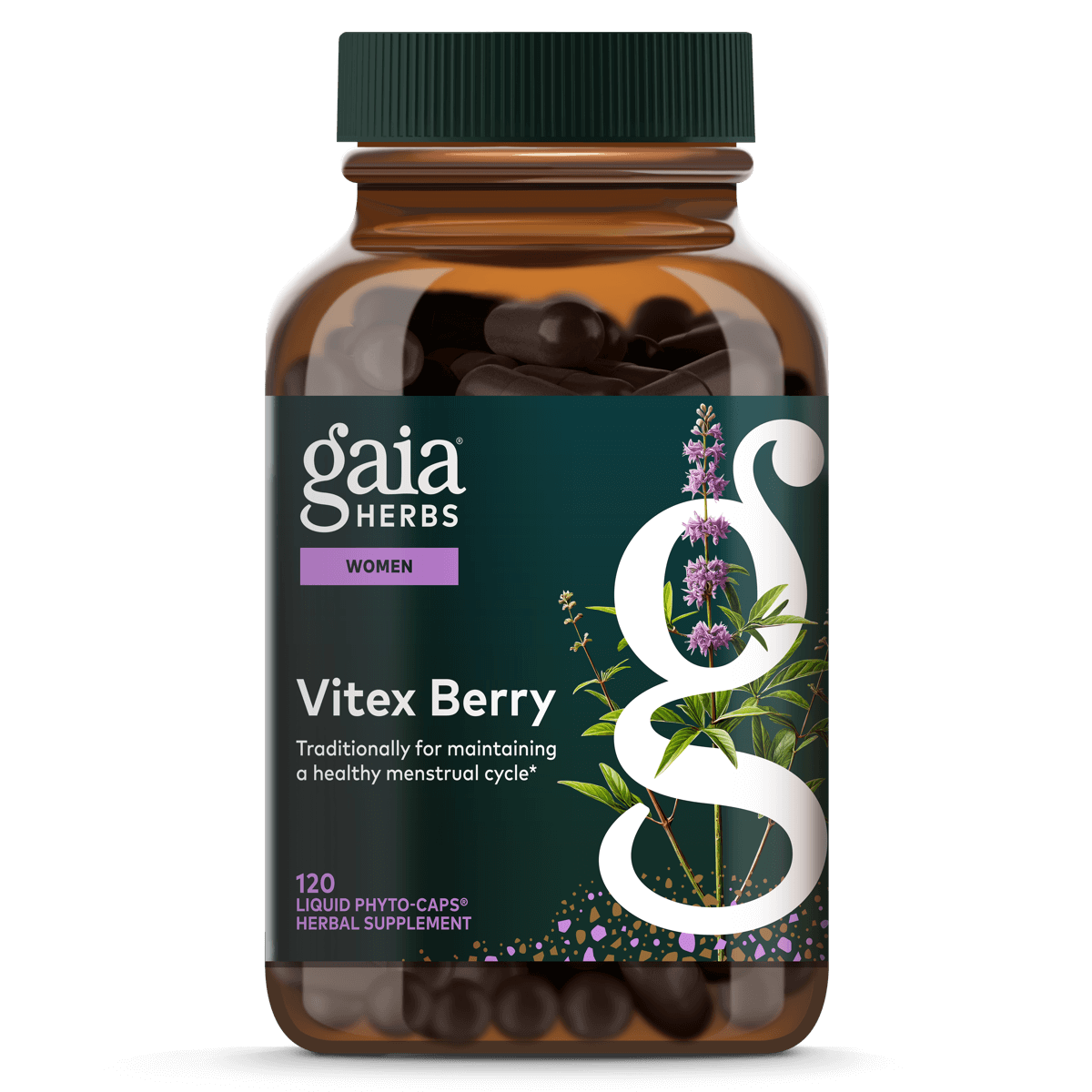 Gaia Herbs Vitex Berry - 120 ct - front package image