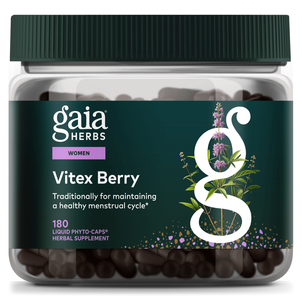Gaia Herbs Vitex Berry - 180 ct - front package image