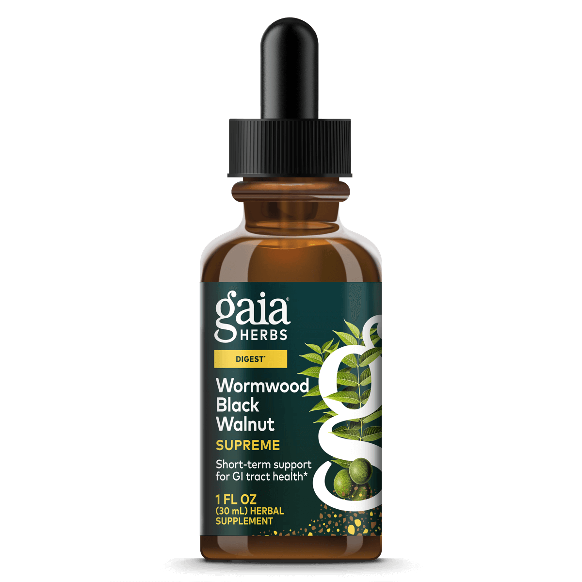 Gaia Herbs Wormwood Black Walnut Supreme* - 1 oz - front package image