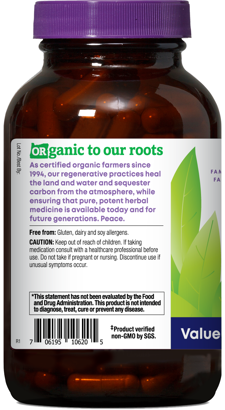 Oregon's Wild Harvest Garlic Organic 180 Capsules left side
