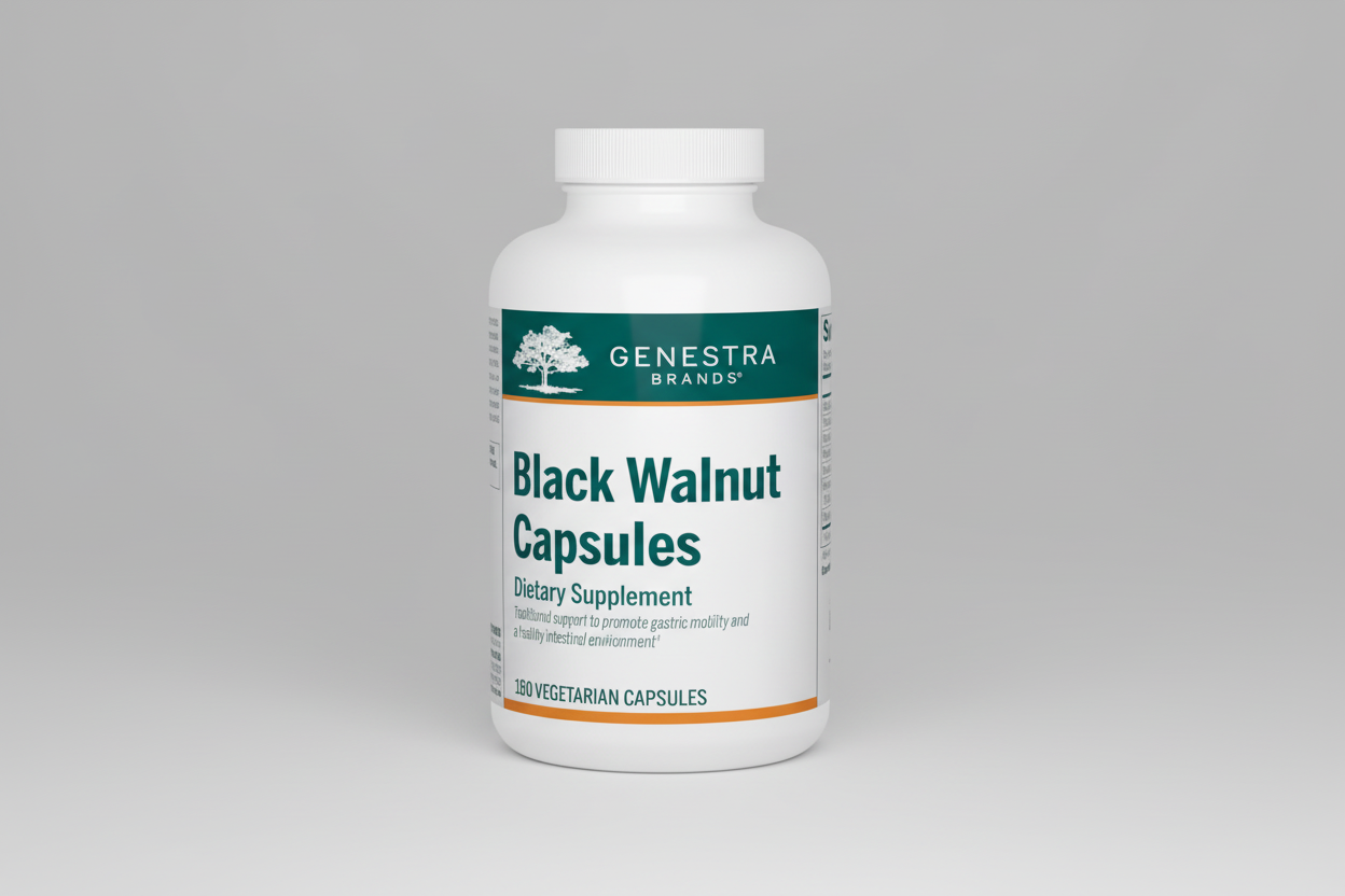 Genestra Brands Black Walnut Dietary Supplement 90 Vegetarian Capsules