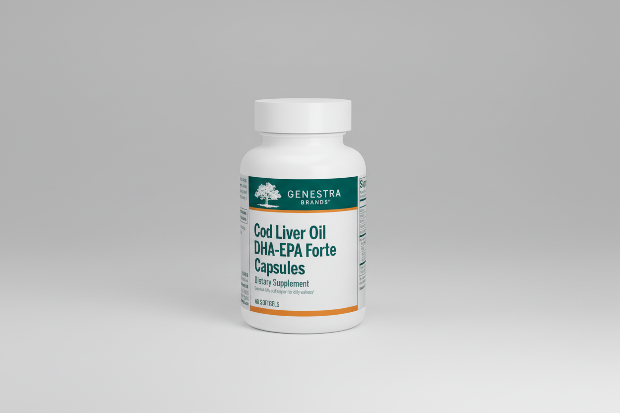 Genestra Brands Cod Liver Oil DHA/EPA Forte Capsules - 60 Softgels
