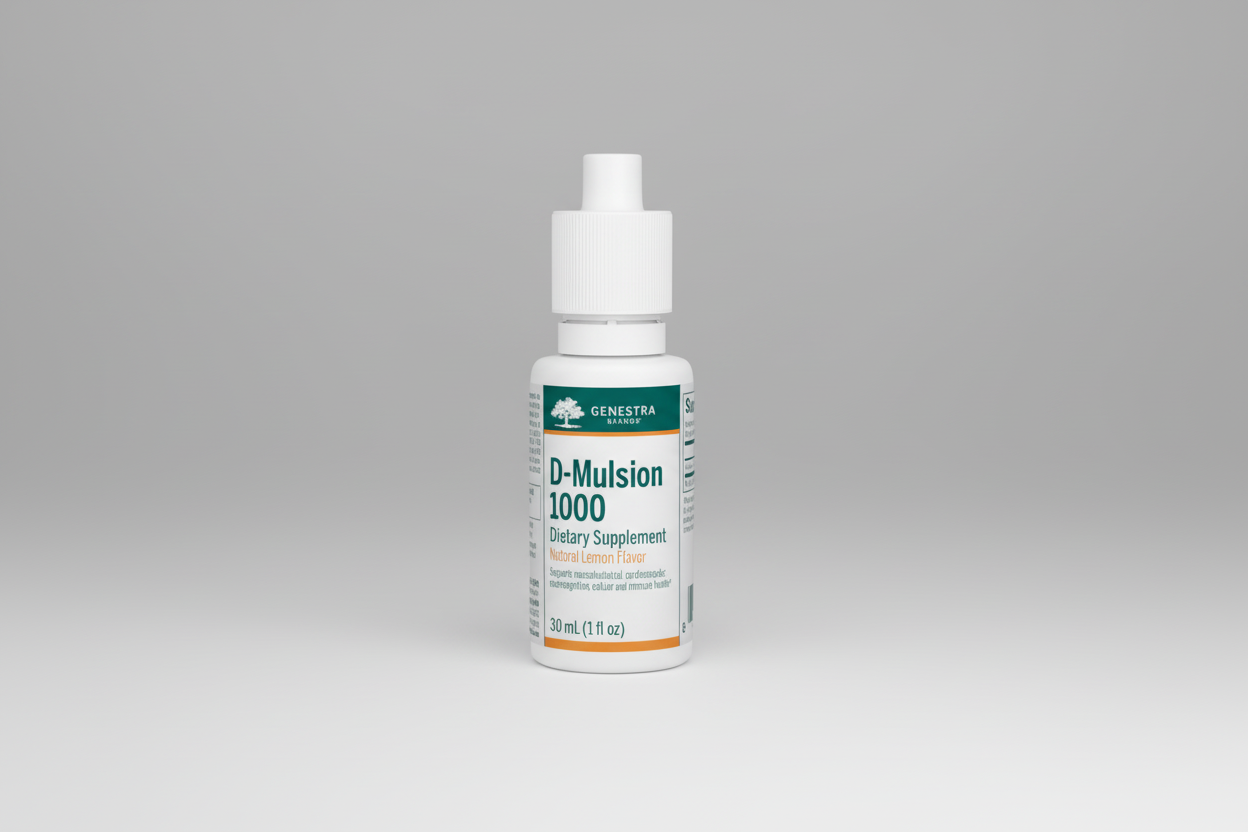 Genestra Brands D-Mulsion 1,000 Natural Lemon Flavor - 1 fl. oz (30 ml)