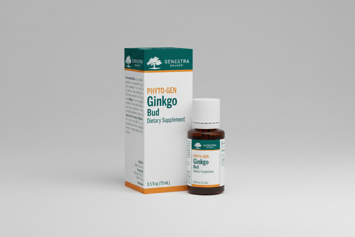 Genestra Phyto-Gen Acn-gen dietary supplement bottle and packaging on a white background