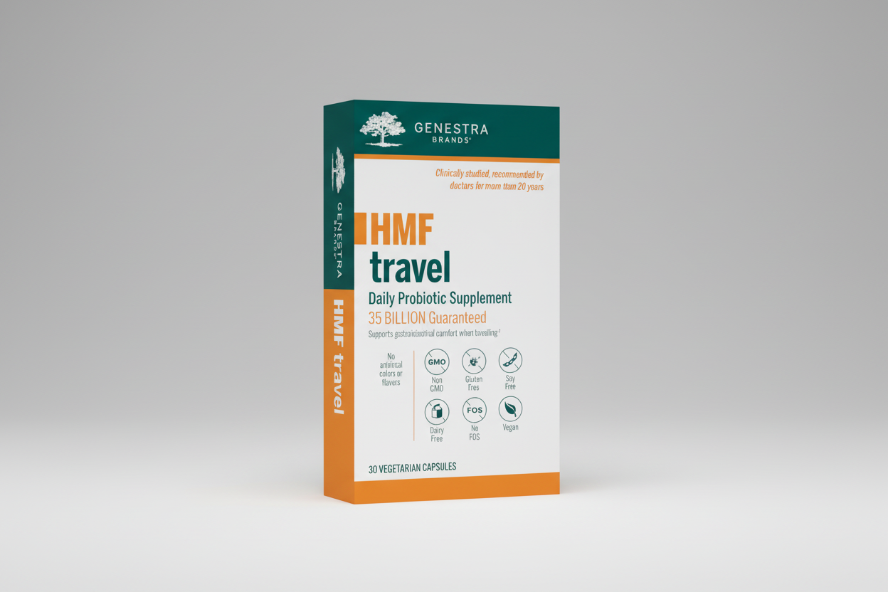 Genestra Brands HMF Travel - 30 Vegetable Capsules