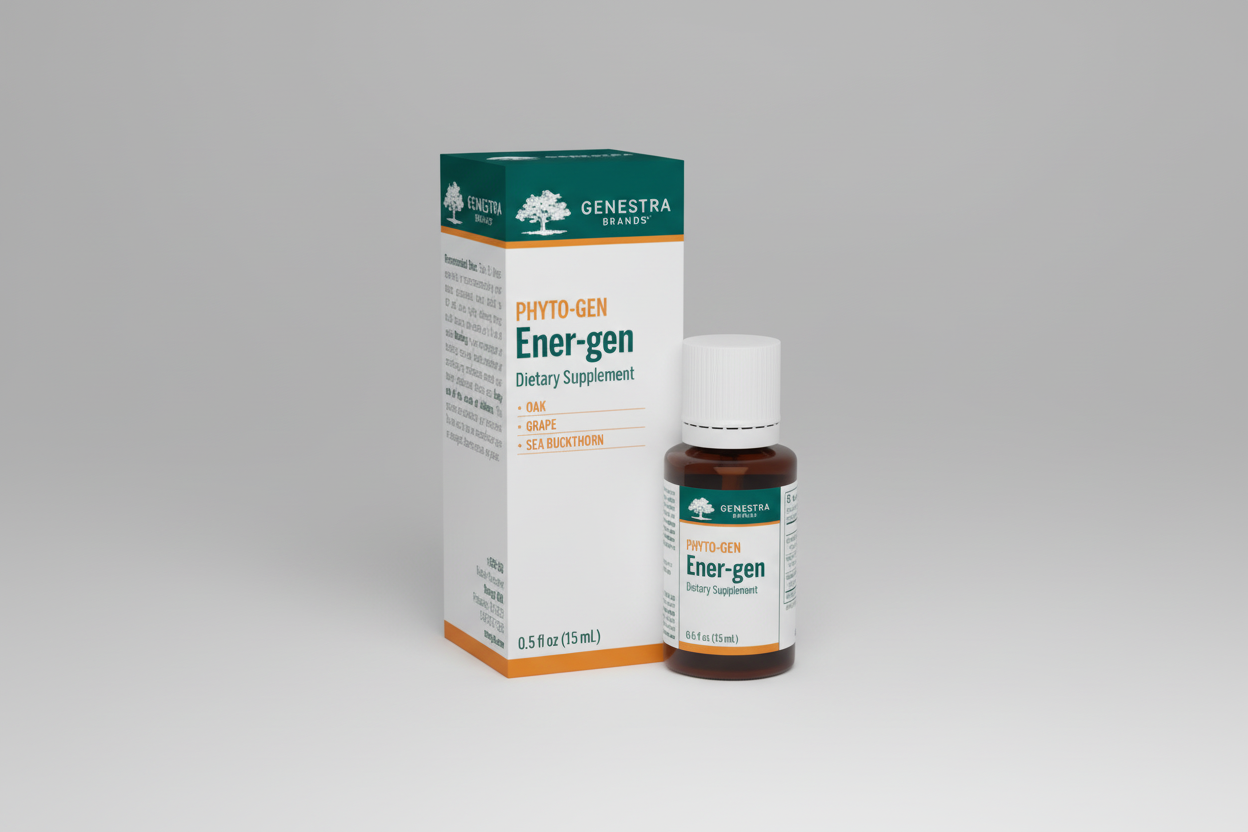 Genestra Brands PHYTO-GEN Ener-gen Dietary Supplement, 0.5 fl oz