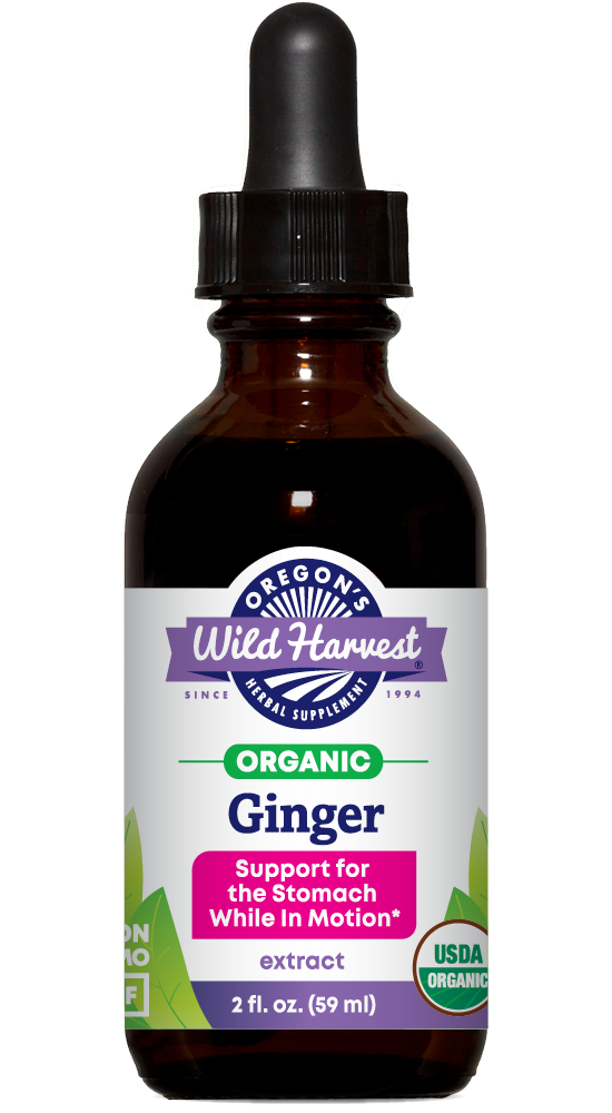 Oregon's Wild Harvest Ginger Organic Extract 1:4 2 fl oz front