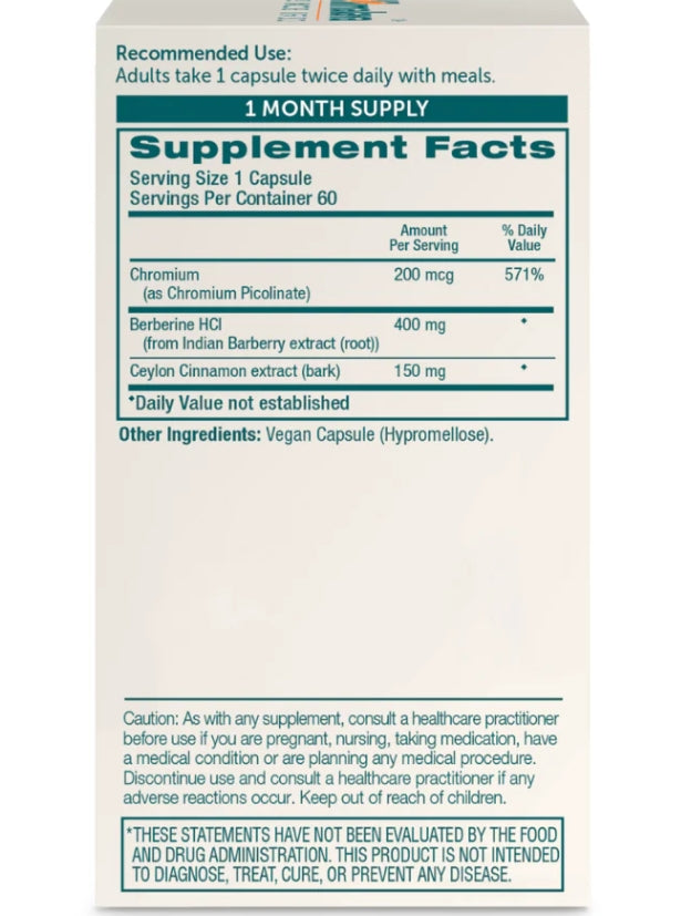 Supplement package with 'Supplement Facts' label on a white background