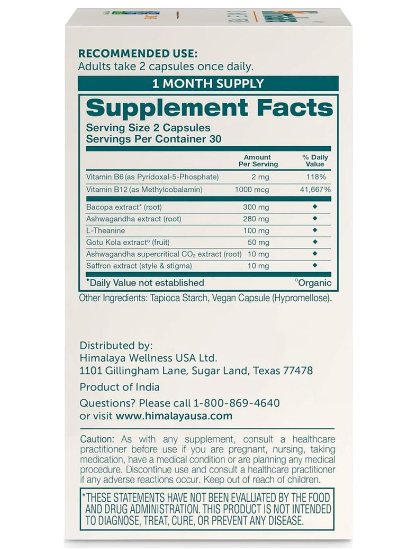 Supplement facts label on a white background