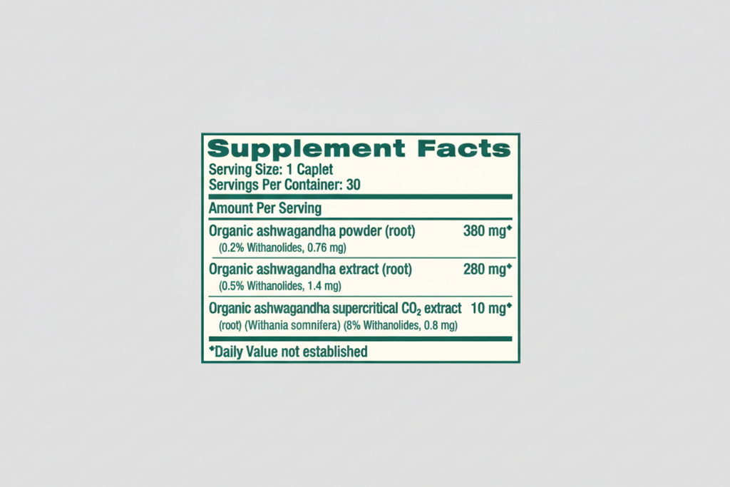 Himalaya Wellness Ashwagandha Organic - 30 Caplets