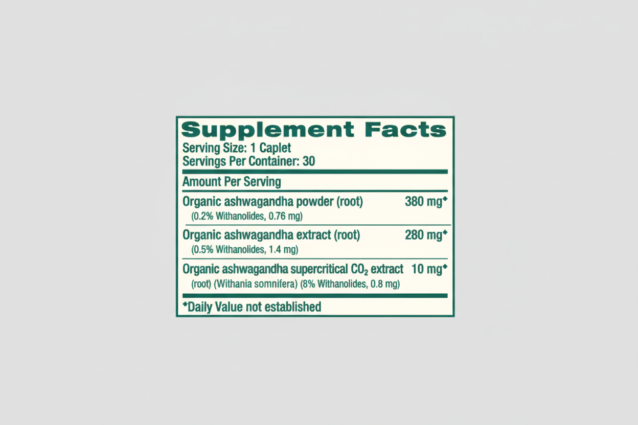 Himalaya Wellness Ashwagandha Organic - 30 Caplets