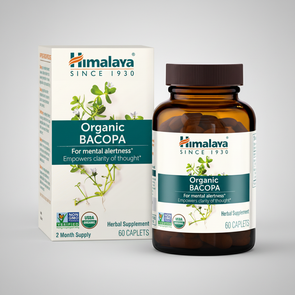 Himalaya Wellness Bacopa Organic - 60 Caplets