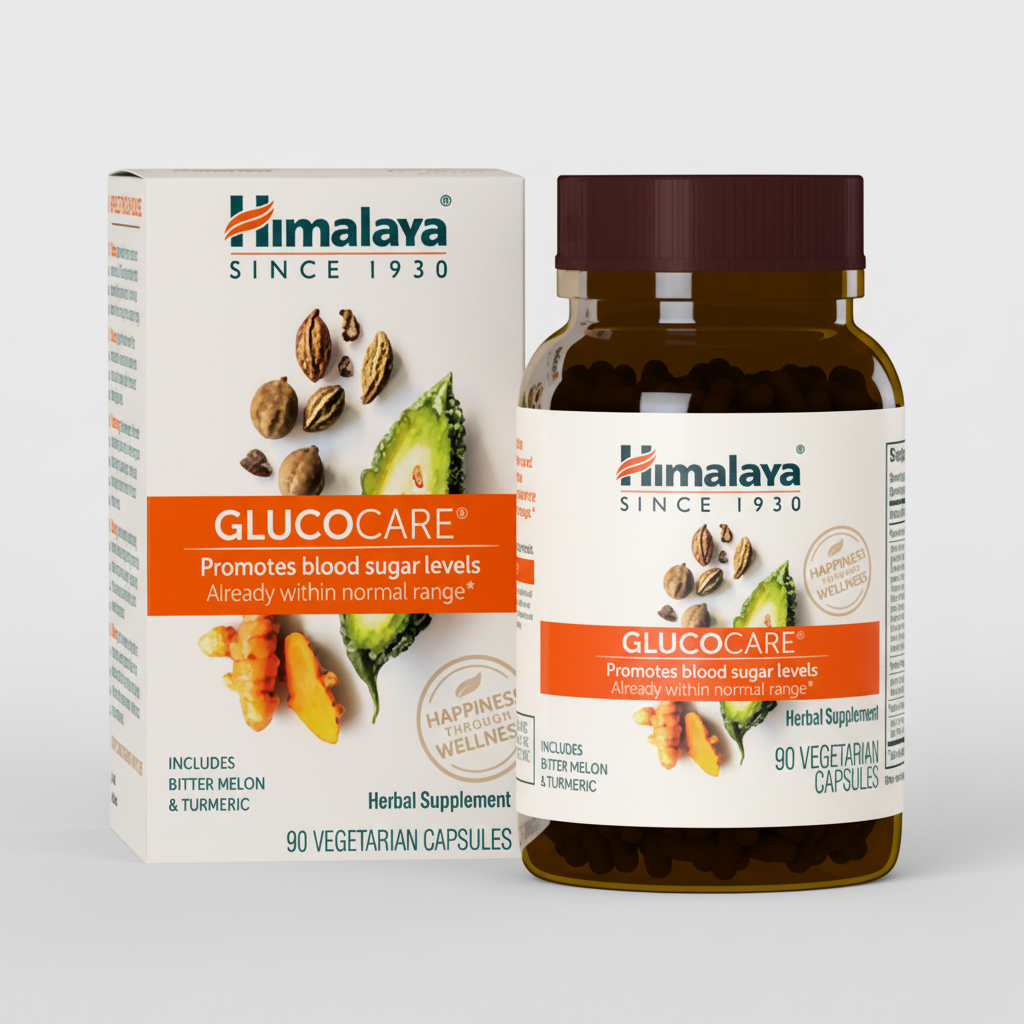 Himalaya Wellness GlucoCare - 90 Vegetarian Capsules