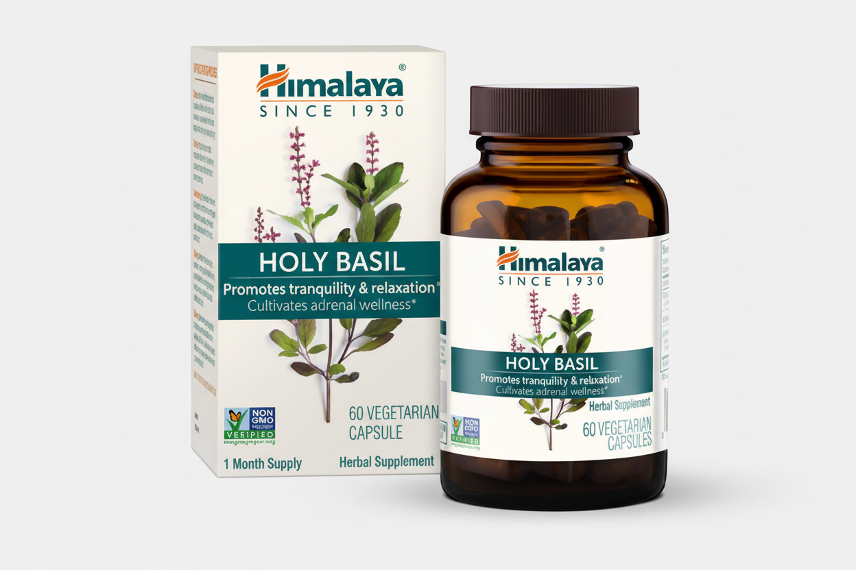  Himalaya Wellness Holy Basil - 60 Vegetarian Capsules
