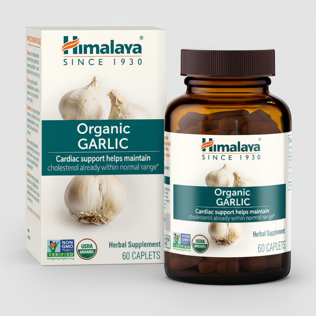 Himalaya Wellness Organic Garlic 60 Caplets