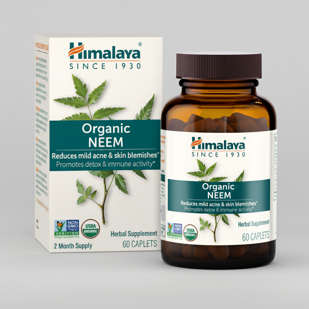 Himalaya Wellness Organic Neem 60 Caplets
