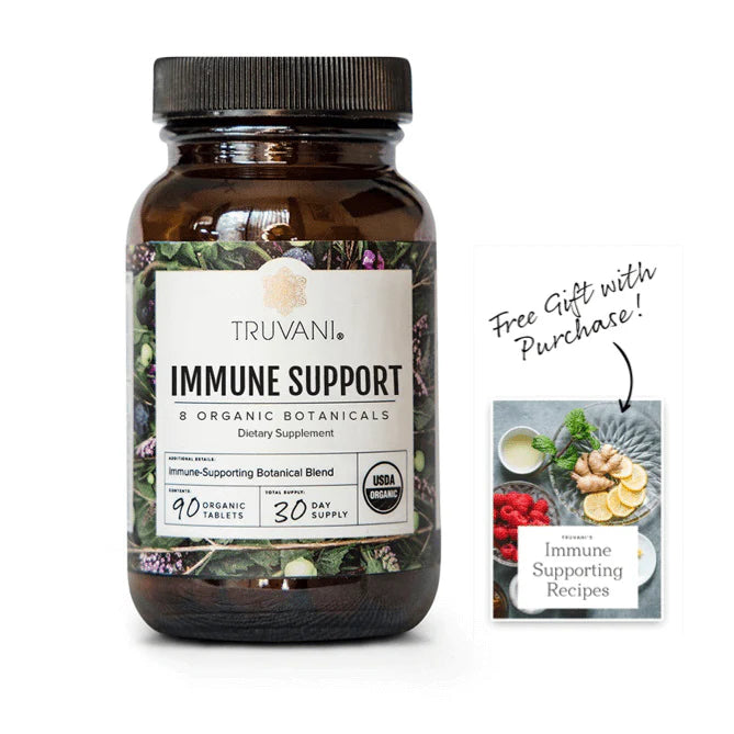 Truvani Immune Support With 8 Organic Botanicals 90 Tablets