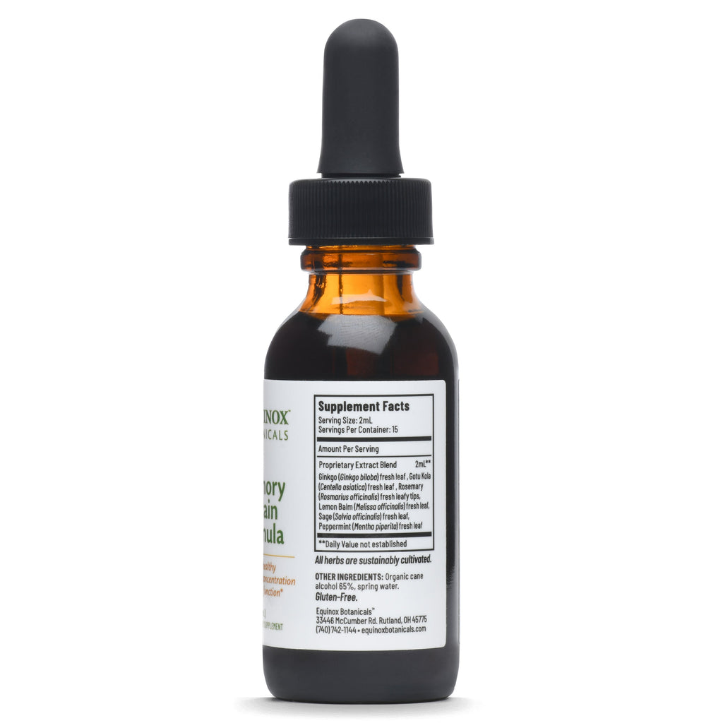 Equinox Botanicals Memory & Brain Formula, 1 fl oz