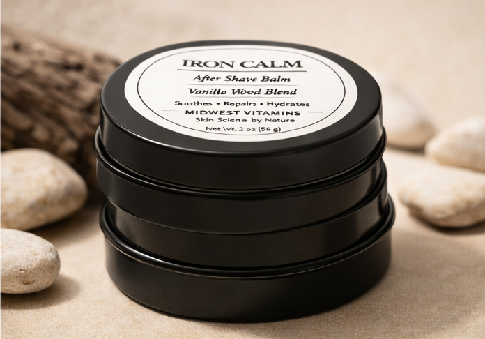 Iron Calm After Shave Balm – Tallow & Vanilla Wood | 2 oz