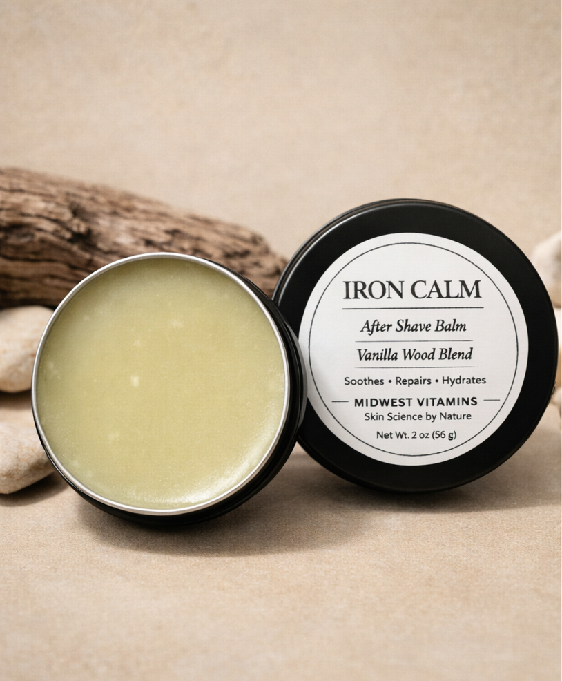 Iron Calm After Shave Balm – Tallow & Vanilla Wood | 2 oz