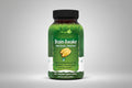 Green supplement bottle labeled 'Brain Awake' by Irwin Naturals on a white background
